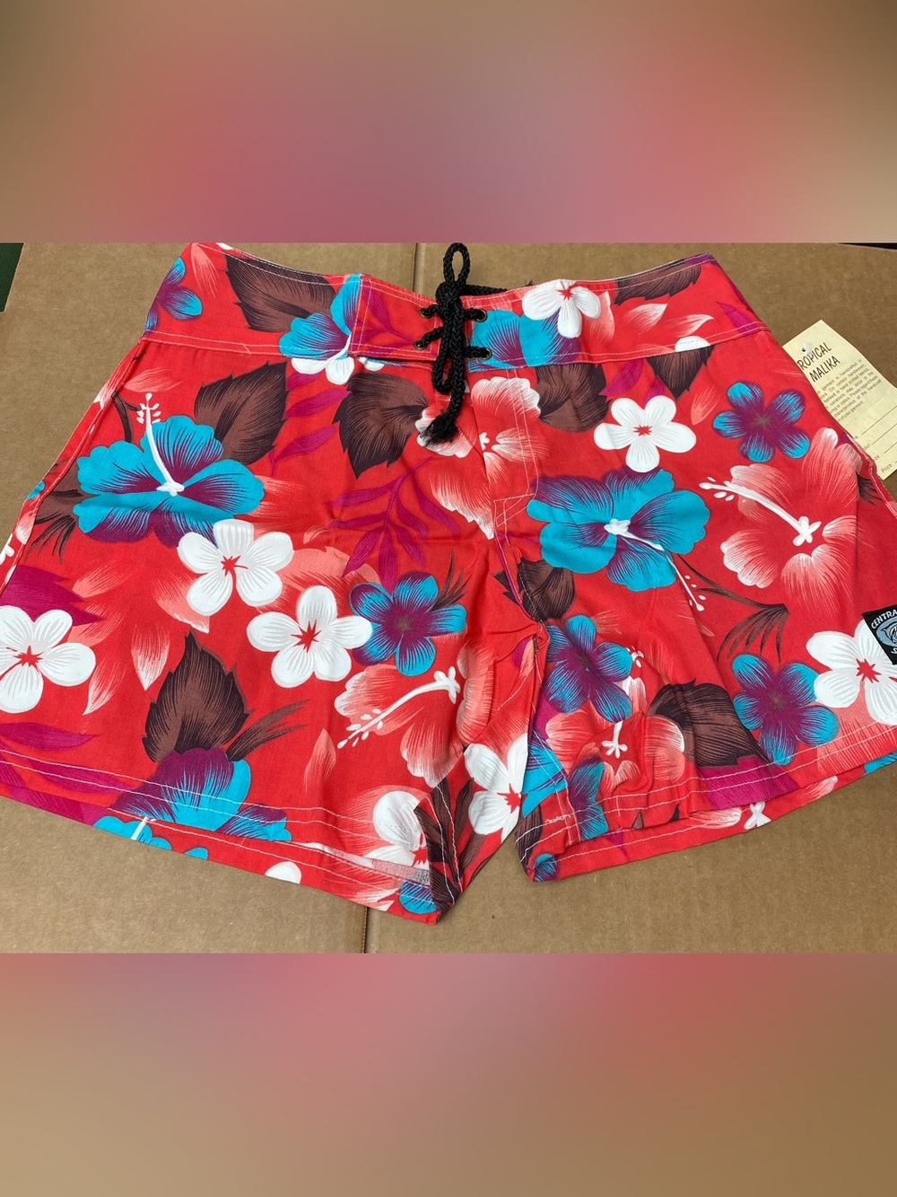 Bundle package of 4 ladies rayon surf shorts